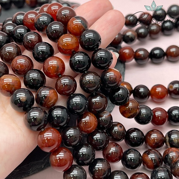 Сердолик черный 12 мм