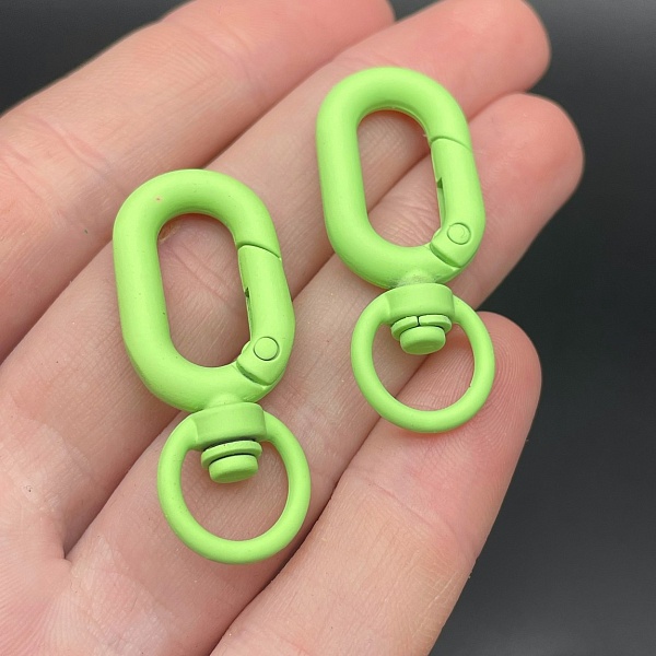 15,7*38мм , Замок крупный салатовая  эмаль матовая