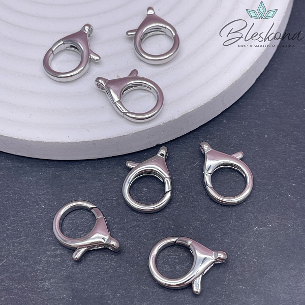 20 мм Цвет серебро, Замок округлый 