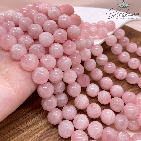 11 мм Мадагаскарский розовый кварц