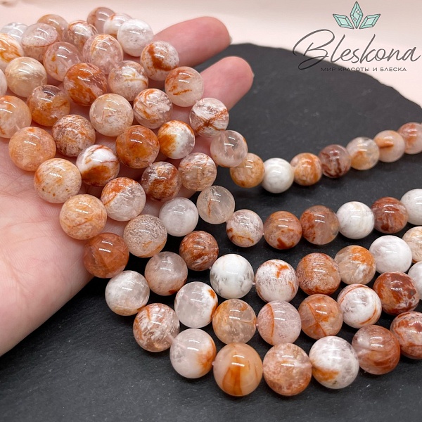  Кварц Фантомный снежный №2 11 мм