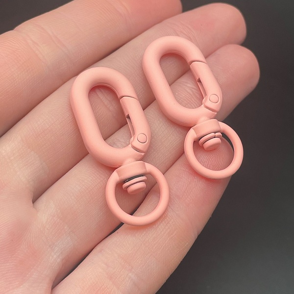 15,7*38мм , Замок крупный пудровая  эмаль матовая