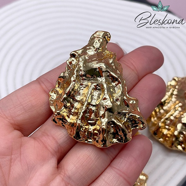 50*39 мм Цвет золото, Подвеска ракушка УЦЕНКА