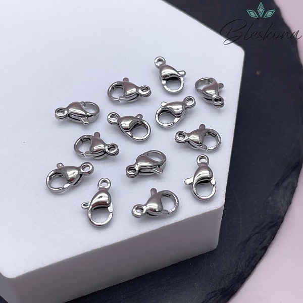 10 мм Цвет серебро, Замок округлый