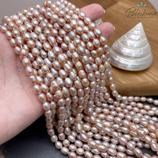 Жемчуг рис фиолетовый №2 5,5-6 мм