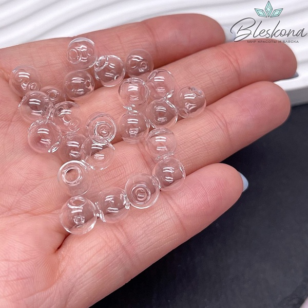 8 мм Бусина шар стекло прозрачное