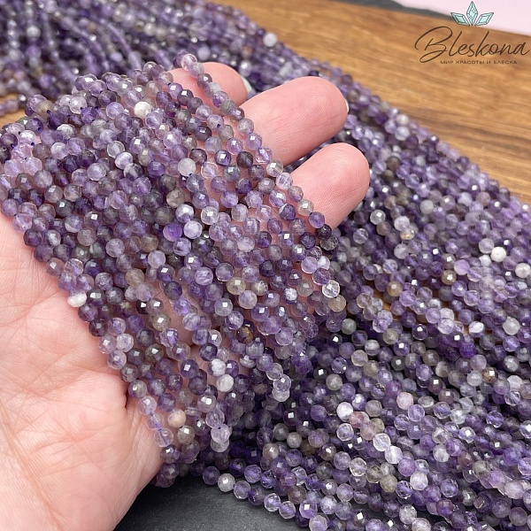 Аметист алмазная огранка №1 3,5 мм