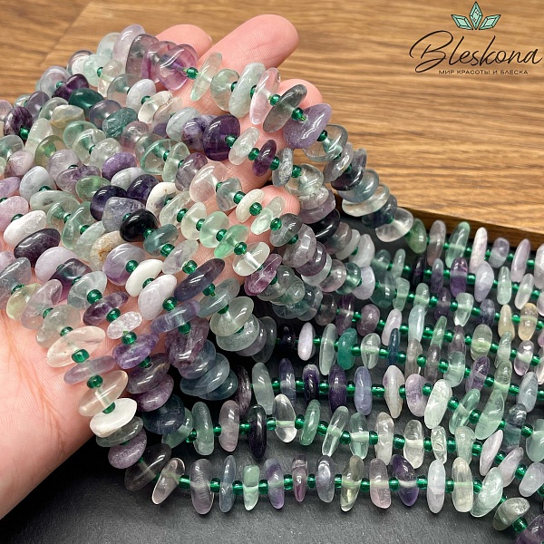 Флюорит сколы шлифованные (2-4)*(6-13)