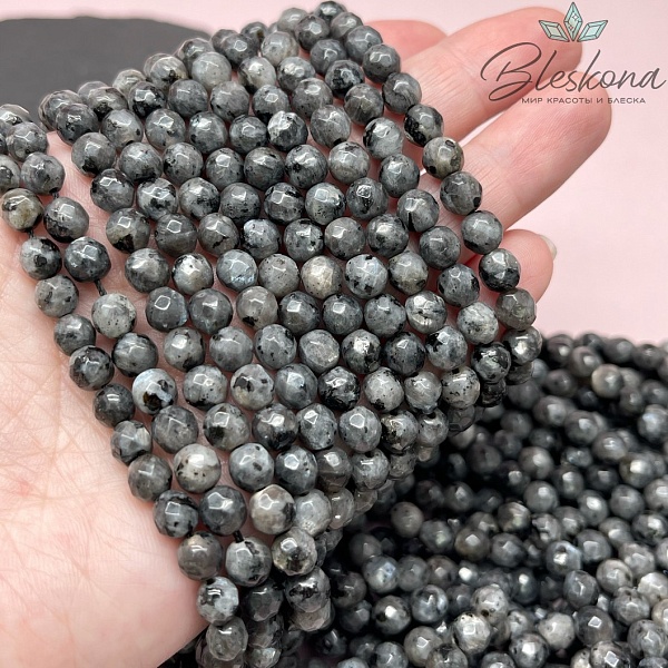 Ларвикит (Лабрадорит) огранка 6 мм