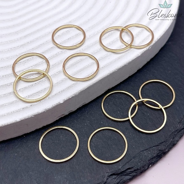 16 мм Цвет золото, Подвеска Кольцо