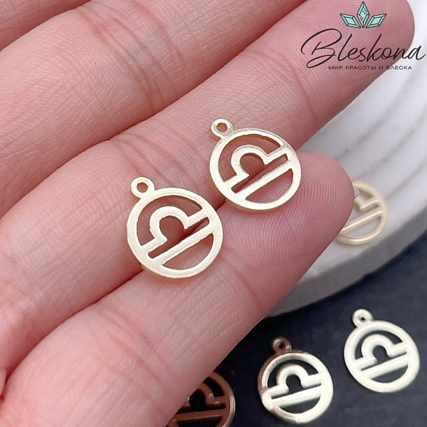 13*11 мм Цвет золото, Подвеска Весы