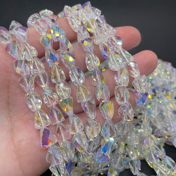 8*9 мм Стекло Lux, треугольник, цвет AB №20 (1)