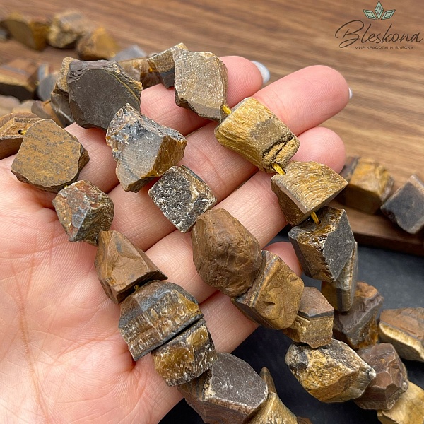 Тигровый глаз куски (12-16)*(10-14) мм