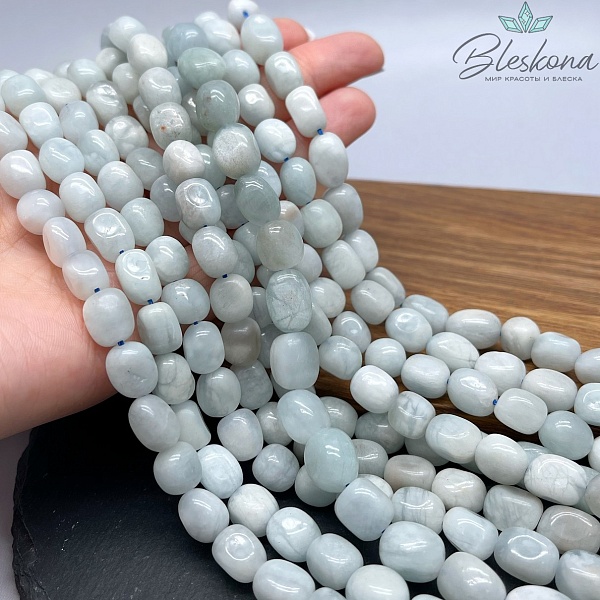 Аквамарин галтовка (11-12)*(8-9) мм