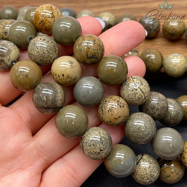 Кальцит серо-зеленый (мраморный) 14 мм