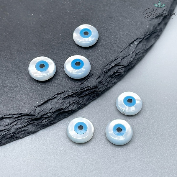 8 мм Бусина Глаз №1 уп. 3 шт