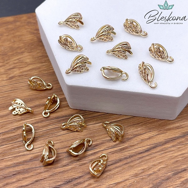 11,5*7 мм Цвет золото, Бейл цирконы разъмное кольцо