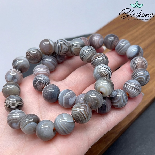 Агат Ботсвана сет №1 12 мм