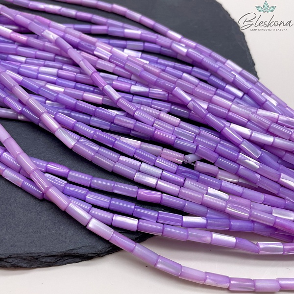 Перламутр фиолетовый трубочки 8*4 мм 