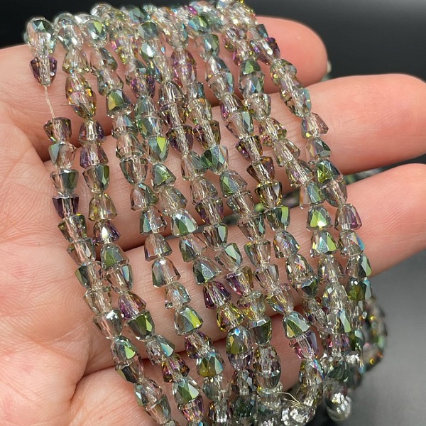 4,2 мм Стекло Lux, колокольчик, цвет серо- зеленый хамелеон