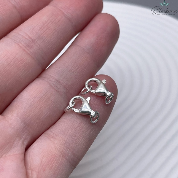 11 мм Замок посеребрение округлый