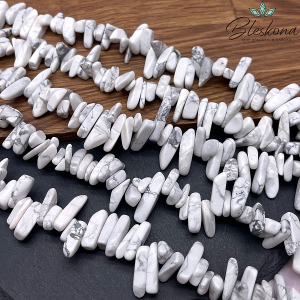 Магнезит (Говлит) сколы шлифованные 10-22 мм