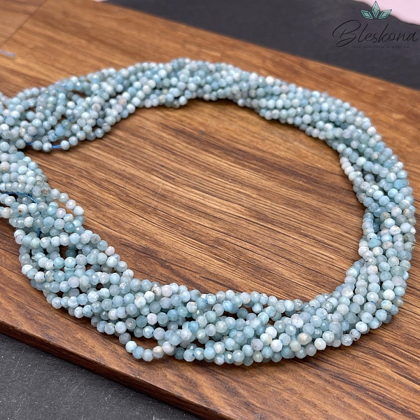 Ларимар алмазная огранка №2 2,5мм