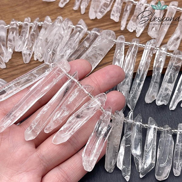 Горный хрусталь сколы (20-55)*(6-10) мм