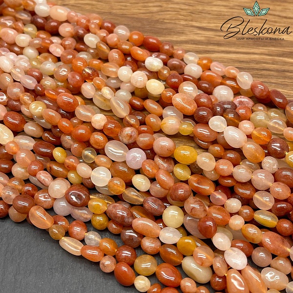 Кварц Рутиловый галтовка №4 (5-9)*(4-5) мм