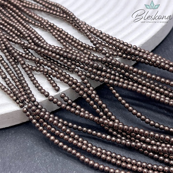 2,5 мм Гематин имитация, цвет коричневый (шоколадный)