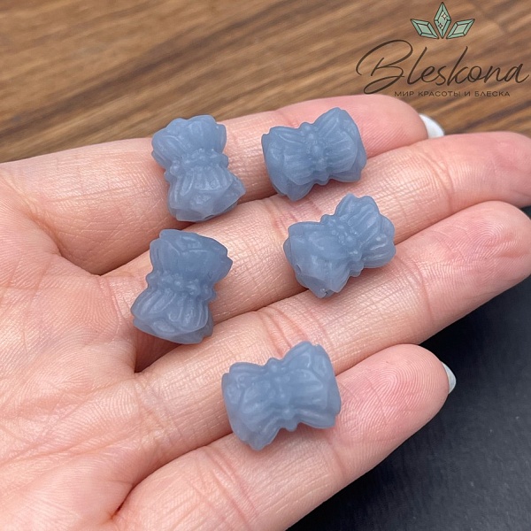 Резная бусина Бант Ангелит 12*15 мм