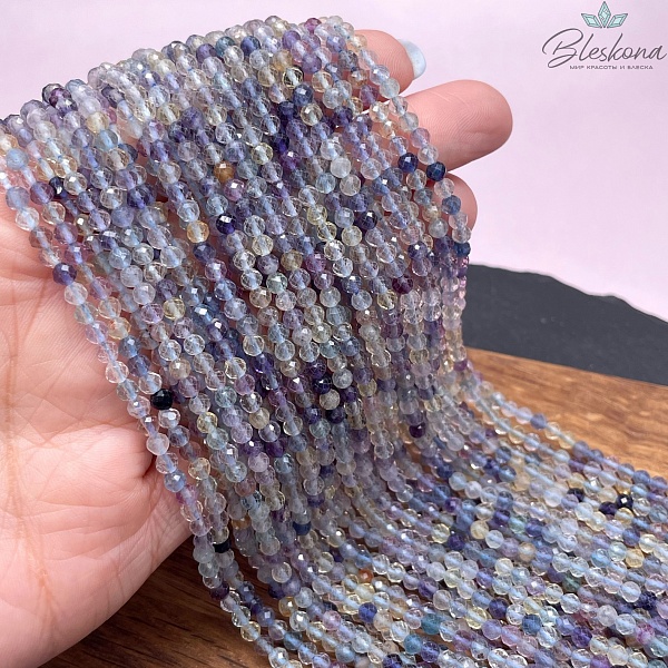 Флюорит алмазная огранка №1 3,5 мм