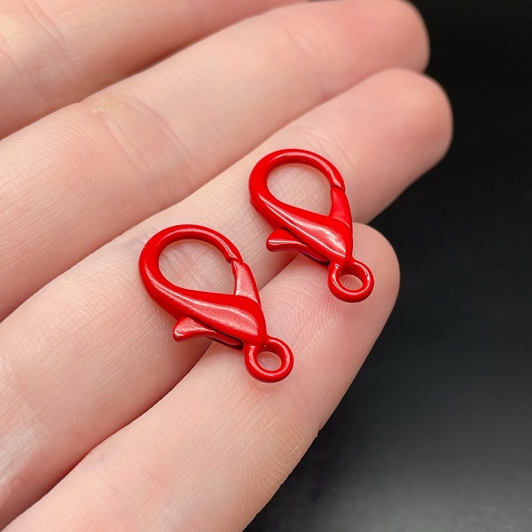 16 мм , Замок круглый  красная эмаль