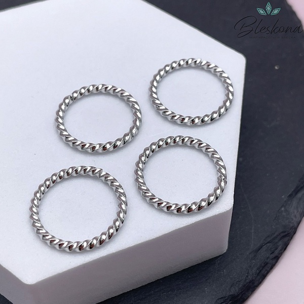 20,5 мм Цвет серебро, Соединительный элемент кольцо