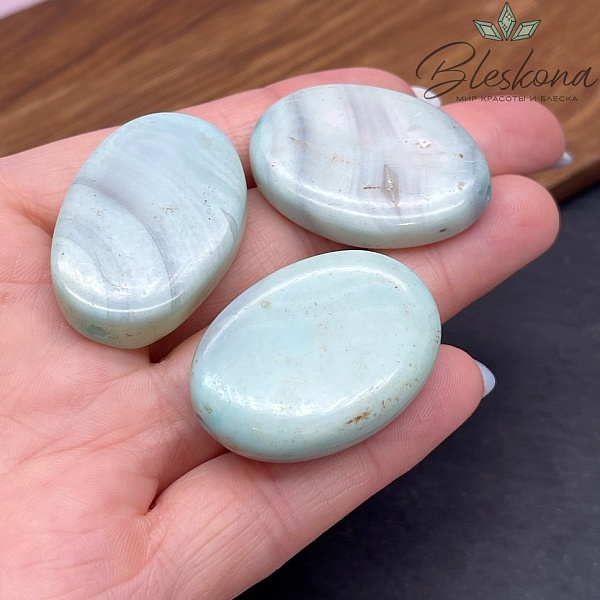 Агат бирюзовый овал 25*36мм штучно