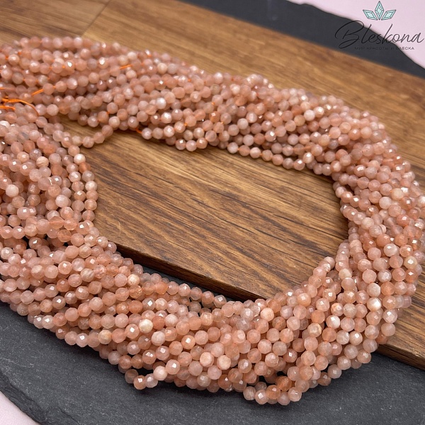 Солнечный камень алмазная огранка №1 3,5 мм