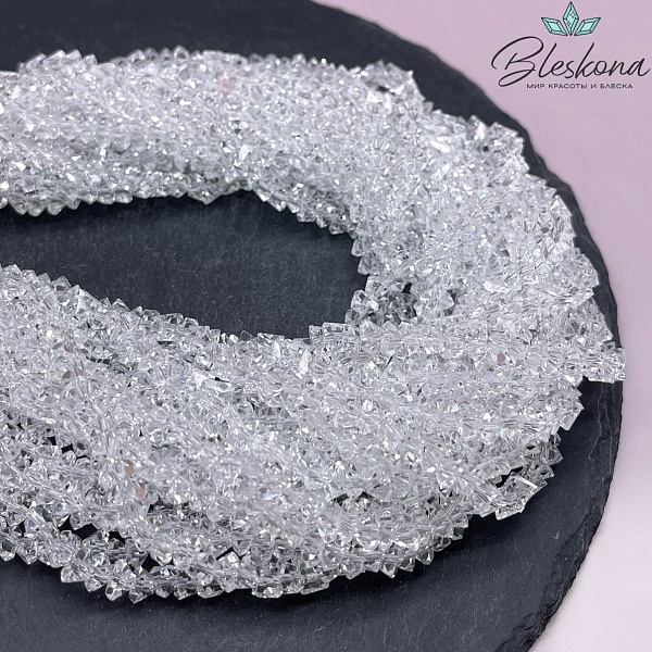 Чешское стекло №01 6 мм треугольник