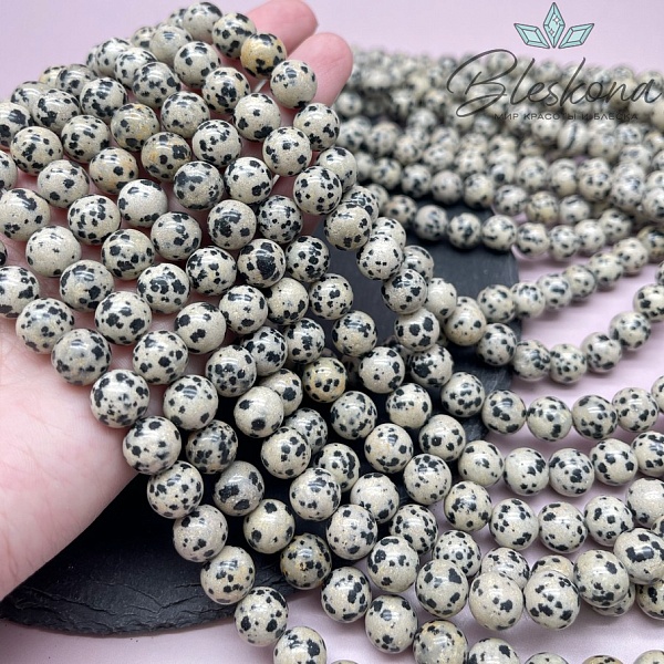 Яшма далматиновая (фенит) 10 мм