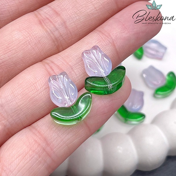 15*13 мм Бусина тюльпан №4 штчуно