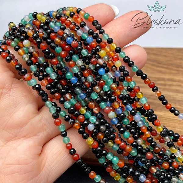Агат микс 3мм