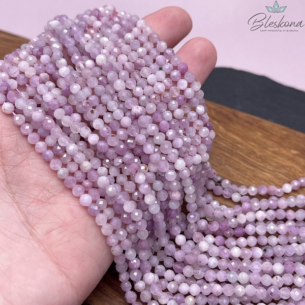 Кунцит алмазная огранка №2 4 мм