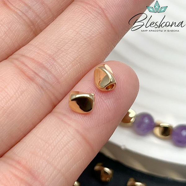 5*4,5 мм Цвет золото, Бусина Крученая