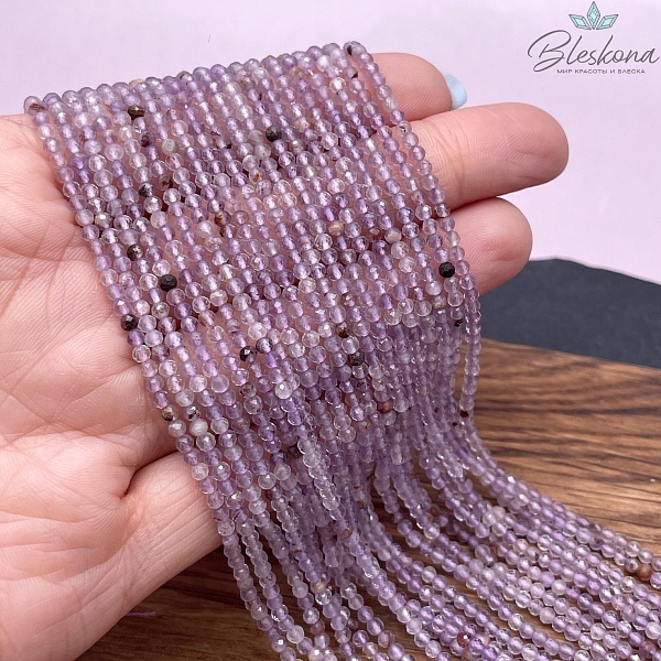  Кварц Фантомный (Ауралит) алмазная огранка 2,5 мм