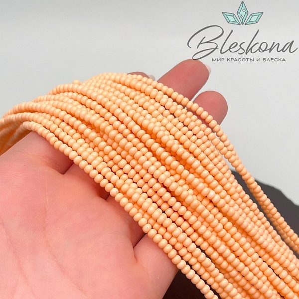 3,2*2,3 мм Бусины стекло рондель персиковые