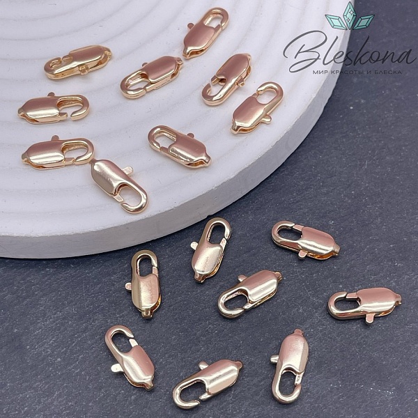 14 мм Цвет золото, Замок лобстер