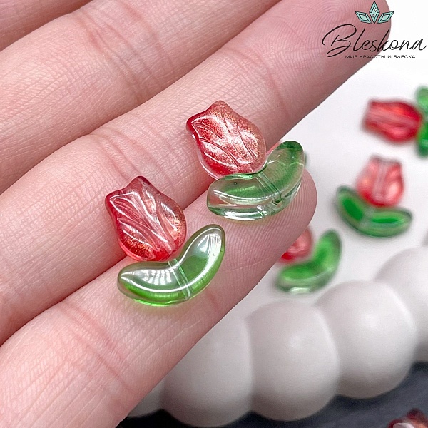 15*13 мм Бусина тюльпан №3 штучно