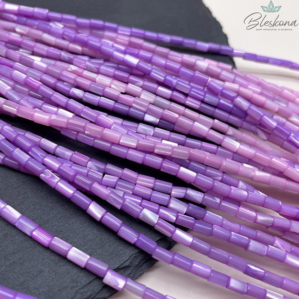 Перламутр фиолетовый трубочки 5*3 мм 