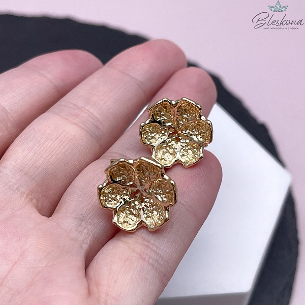 16,8 мм Цвет золото, Швензы Цветок Люкс