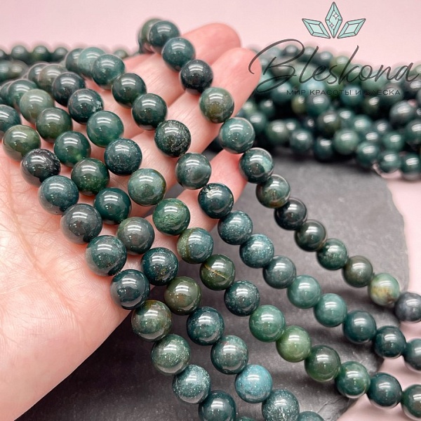 Агат моховой 10 мм