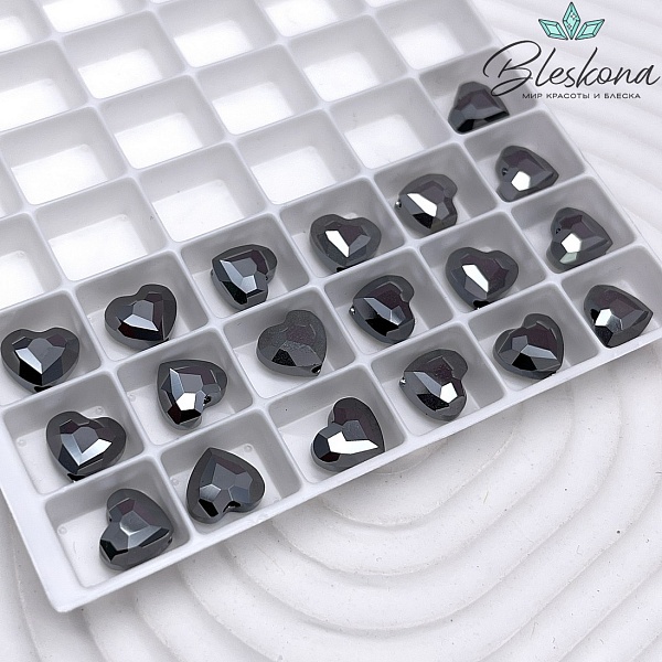 5741 Love Bead 8 мм Crystal Silver Night 2x (SINI2)